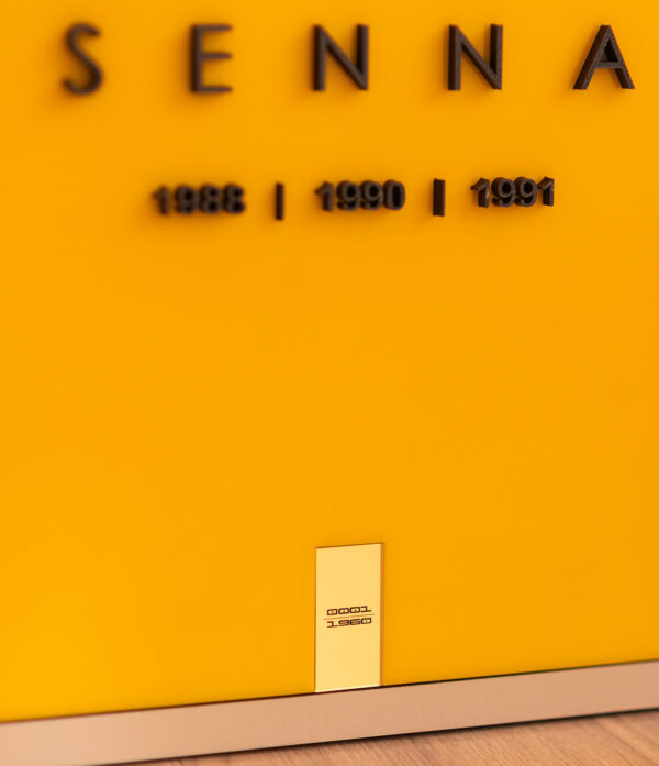 Quadro Ayrton Senna Tricampeão Edição Limitada 80x60cm Obra Premium Numerada