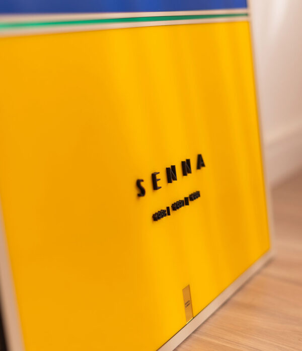 Quadro Ayrton Senna Tricampeão Edição Limitada 80x60cm Obra Premium Numerada