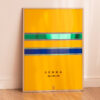 Quadro Ayrton Senna Tricampeão Edição Limitada 80x60cm Obra Premium Numerada