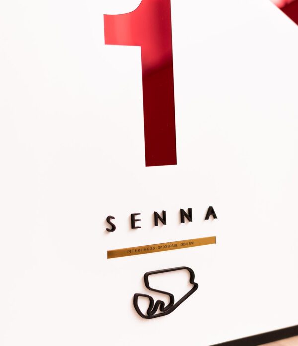 Quadro Interlagos 1991 Ayrton Senna Edição Limitada 60x80cm Obra Premium Numerada