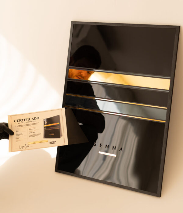 Quadro Tributo a Ayrton Senna 60x80 Tripla Camada Edição Limitada Fórmula 1 Decoração Premium