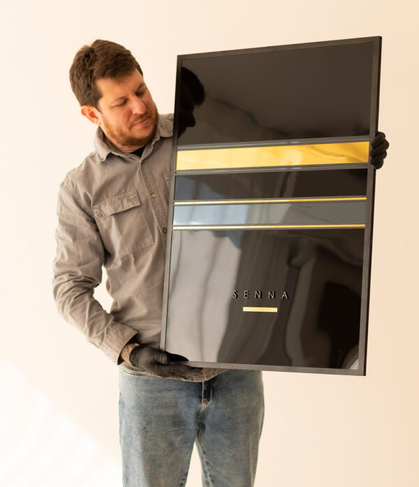 Quadro Tributo a Ayrton Senna 60x80 Tripla Camada Edição Limitada Fórmula 1 Decoração Premium