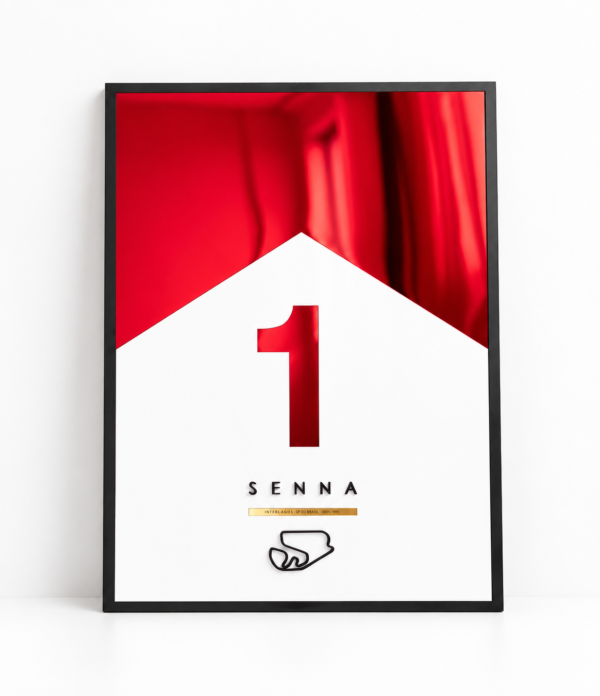 Kit Obras Senna 4 Peças 60x80 Williams Tributo Interlagos Tricampeonato