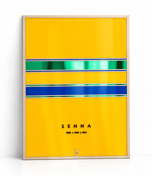 Kit Obras Senna 4 Peças 60x80 Williams Tributo Interlagos Tricampeonato